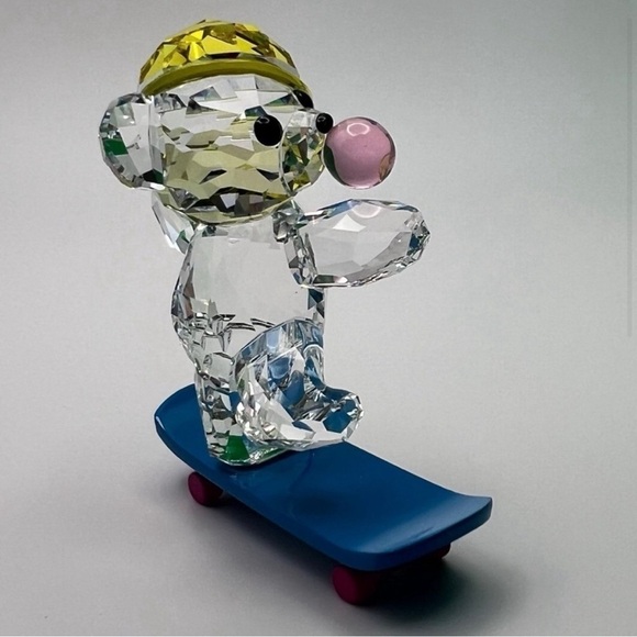Swarovski Kris Bear “Skater Bear” Figurine – Retired 2024 | 90s Bubblegum Design - Picture 4 of 10